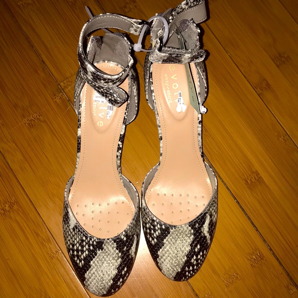 Evolve Snakeskin Heels
